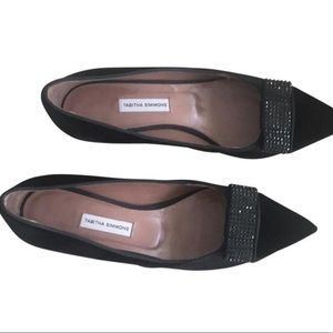 NWT Tabitha Simmons velvet kitten heel